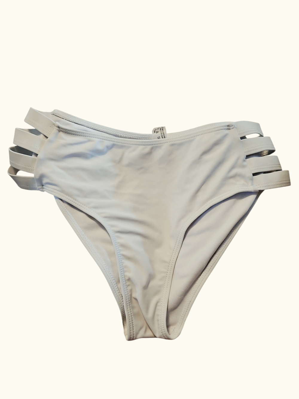 White Strappy Bikini Bottoms Cupshe Size Large